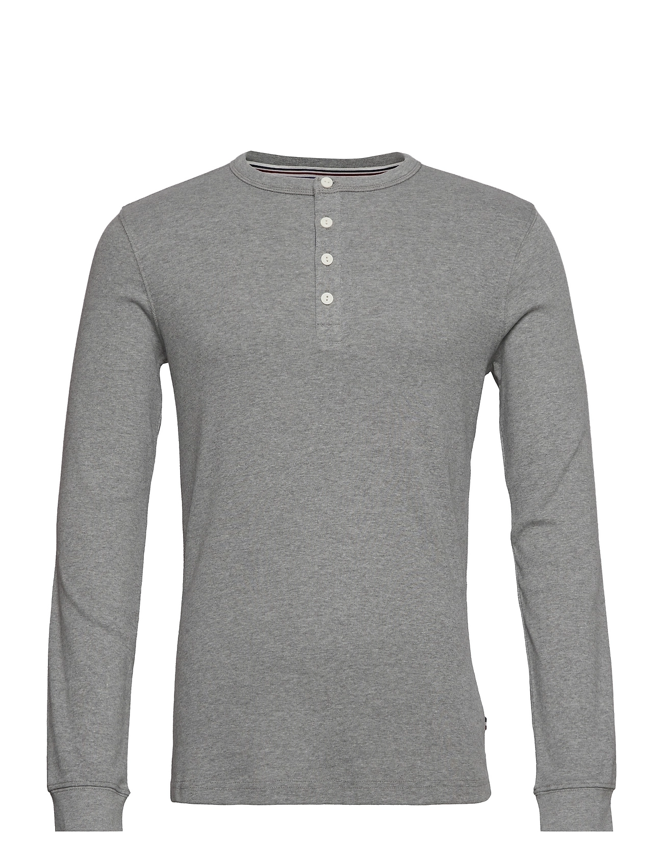 Solid Gradad W Contrast Fabric L/S Tops T-shirts Long-sleeved Grey Lindbergh