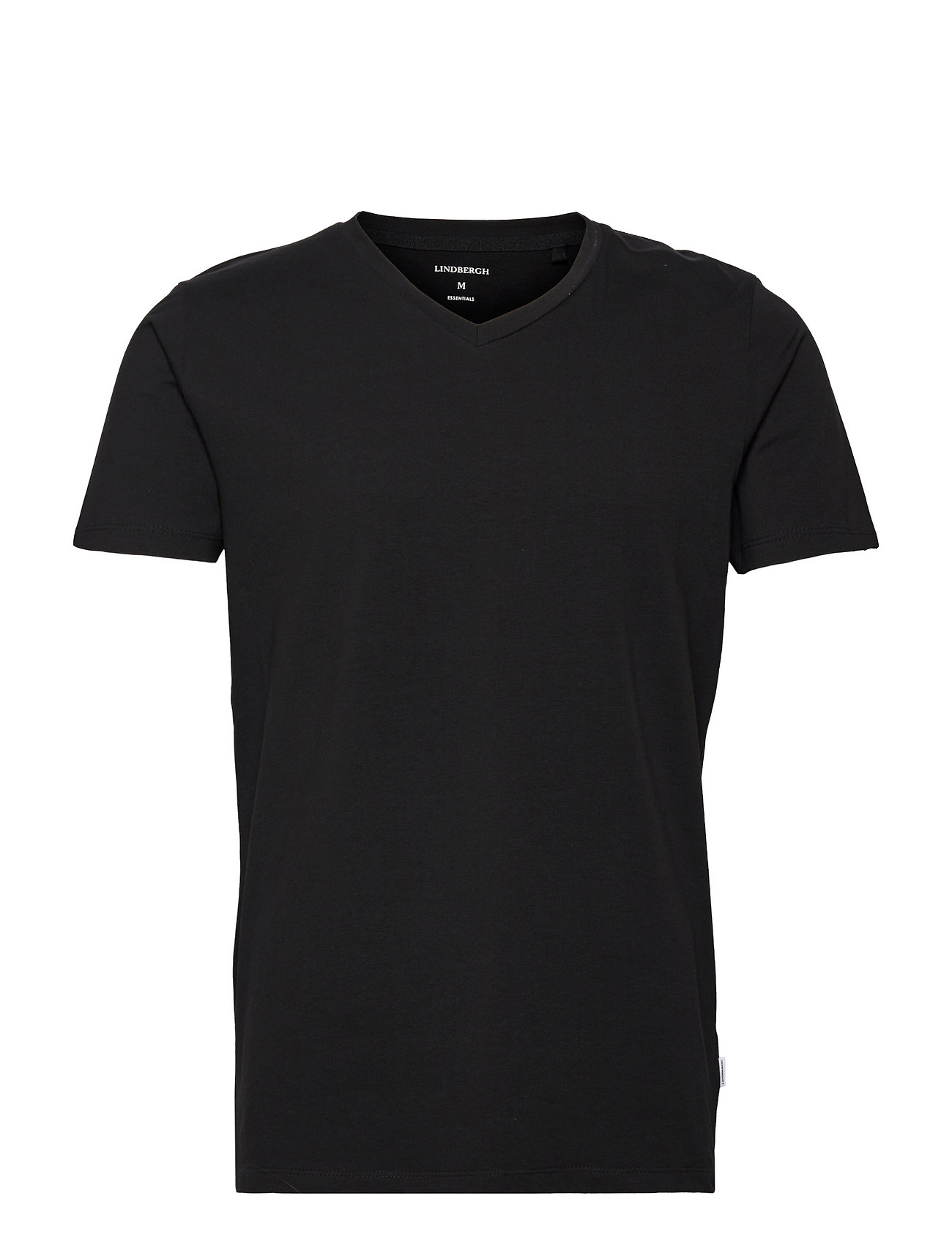 LINDBERGH Mens Stretch V-Ausschnitt Tee S/S Schwarz - L - Herren