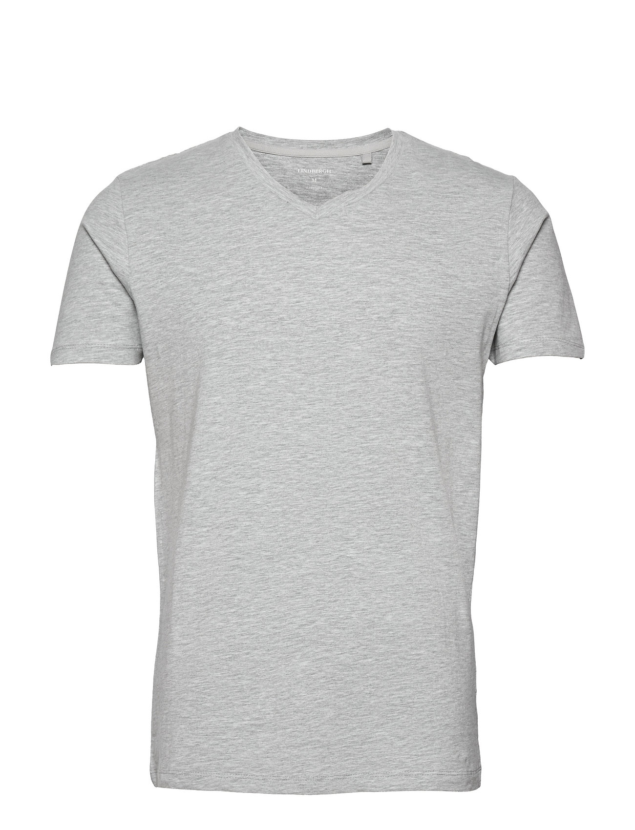 LINDBERGH Mens Stretch V-Ausschnitt Tee S/S Grau - XL - Herren