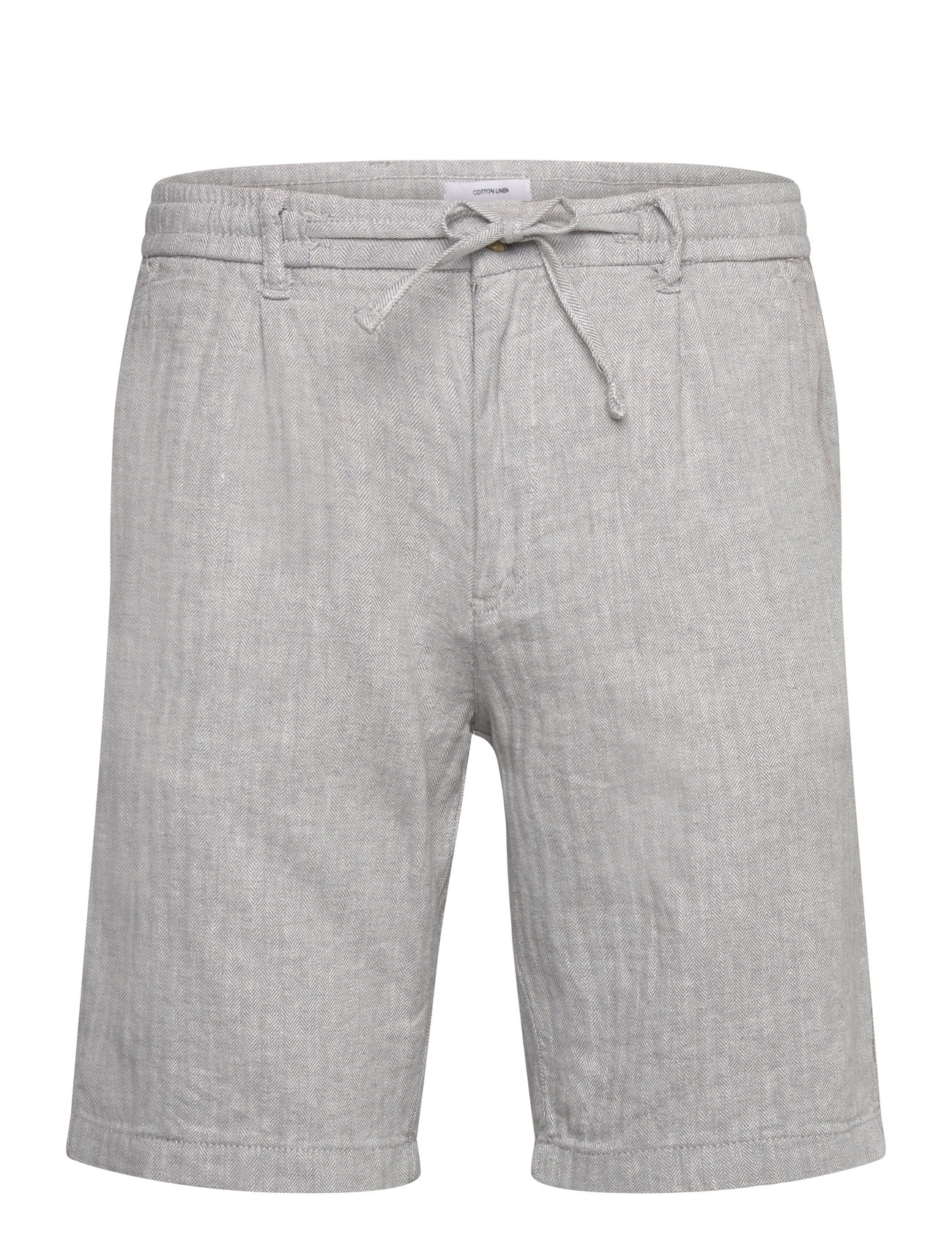 LINDBERGH Linen Blend Herringbone Kurz Grau - S - Herren
