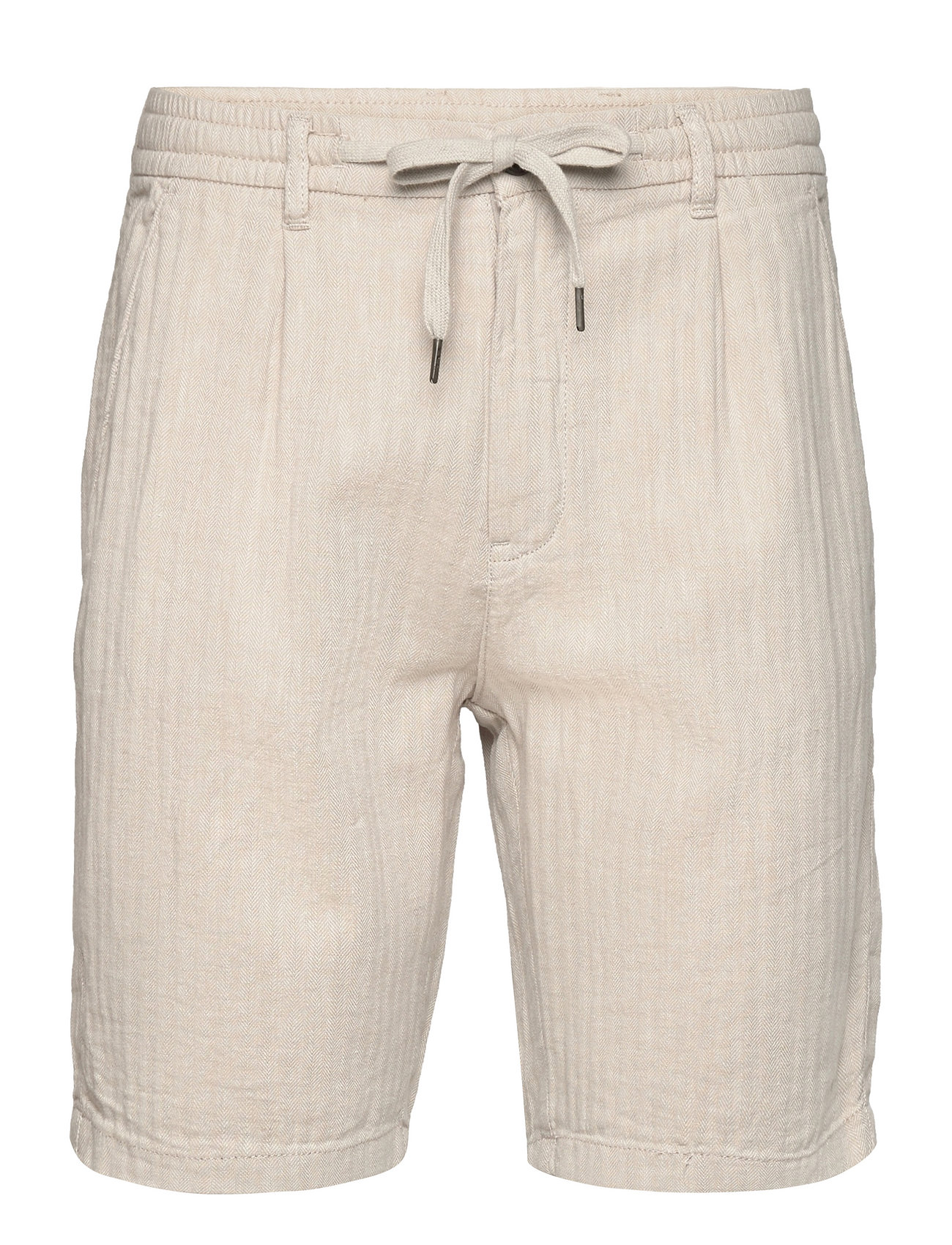 LINDBERGH Linen Blend Herringbone Kurz Grau - M - Herren
