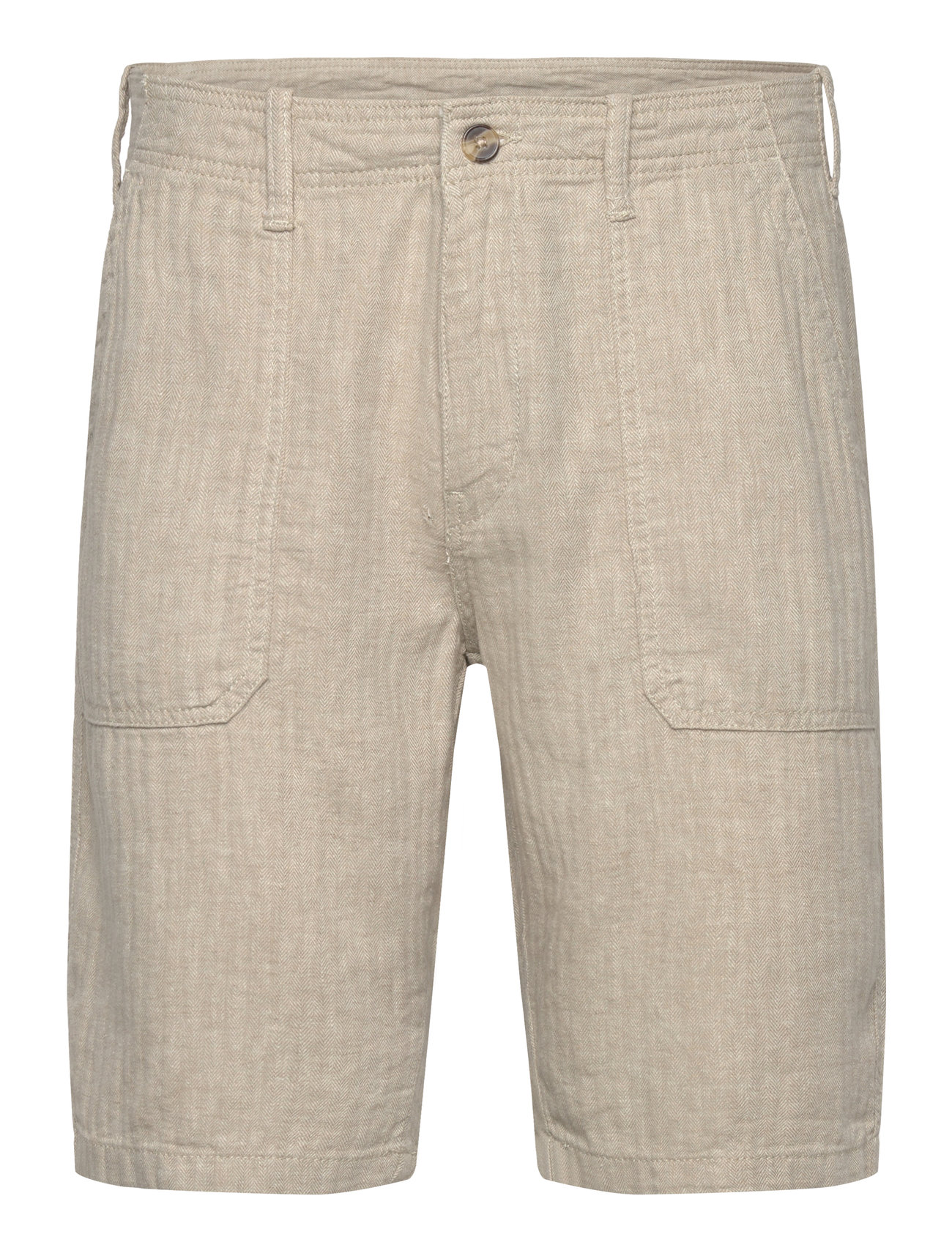 LINDBERGH Linen Blend Herringbone Shortslinen Blend Herringbone Shorts Beige - M - Herren