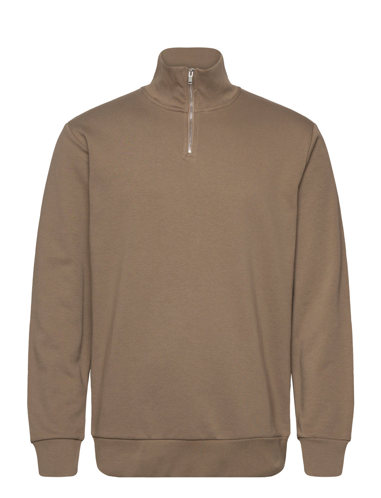 LINDBERGH Jersey Half Zip Sweat Braun - XXL - Herren