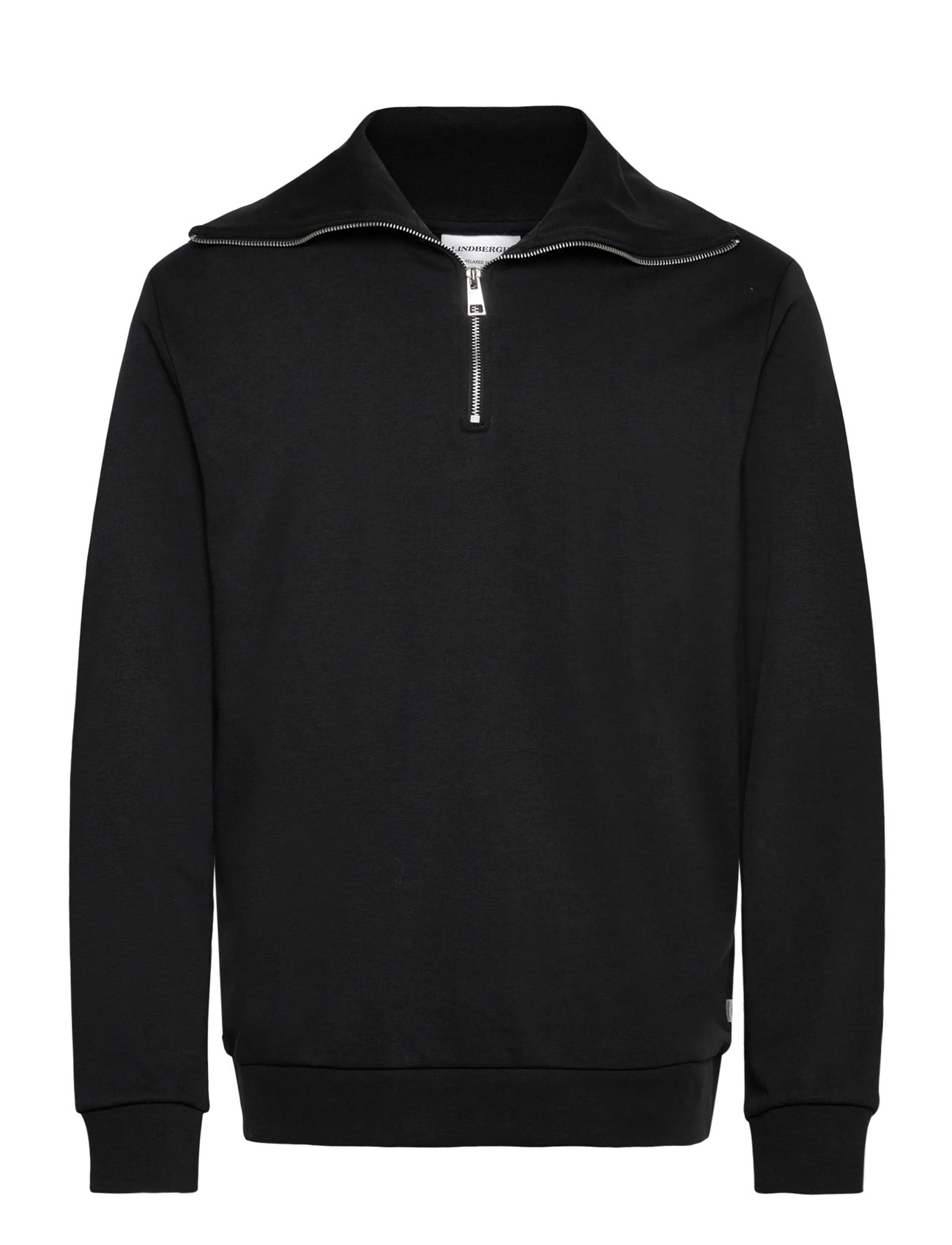 LINDBERGH Half Zip Sweat With Oversized Colla Schwarz - L - Herren
