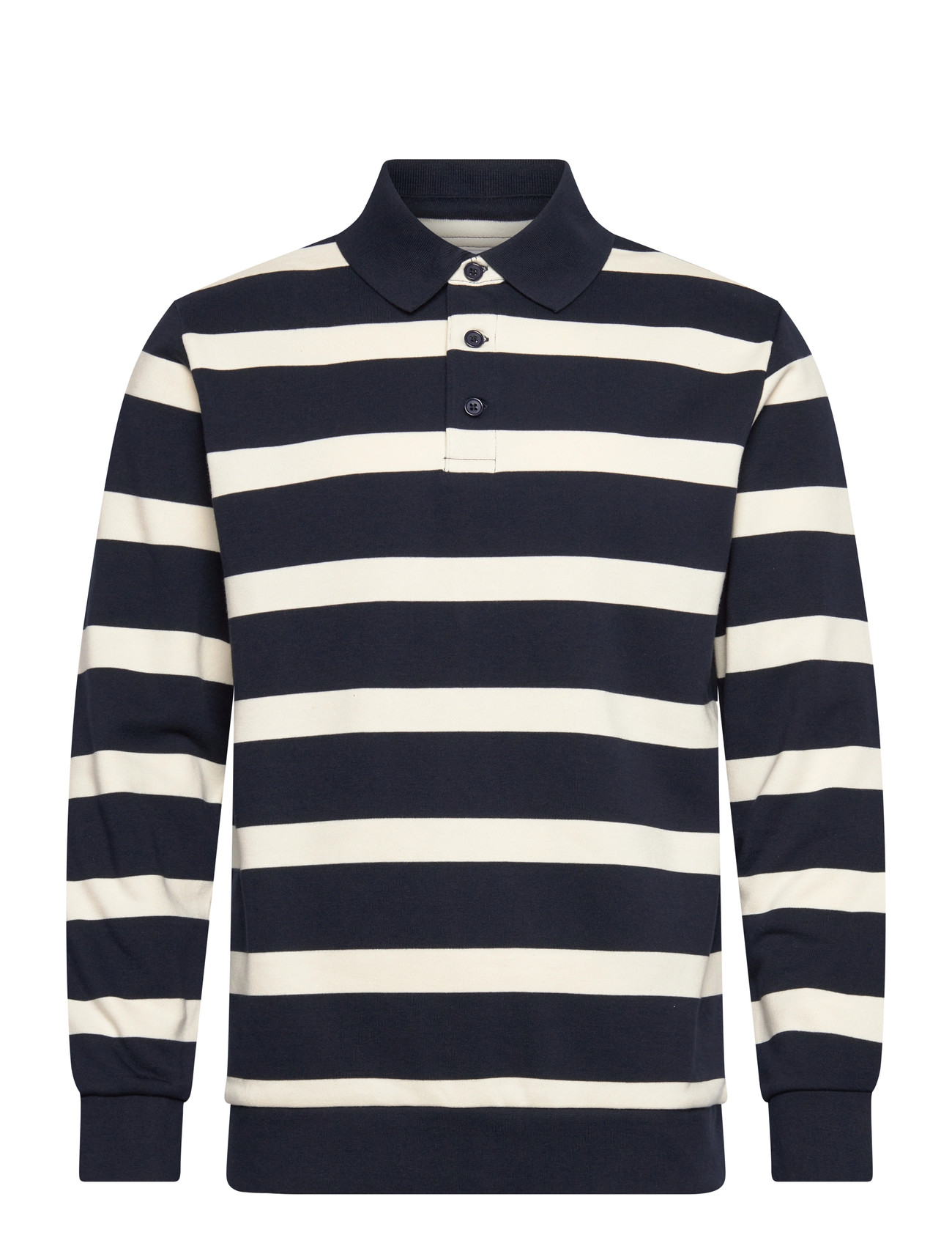 LINDBERGH Gestreift Polo Sweatshirt L/S Patterned - M - Herren