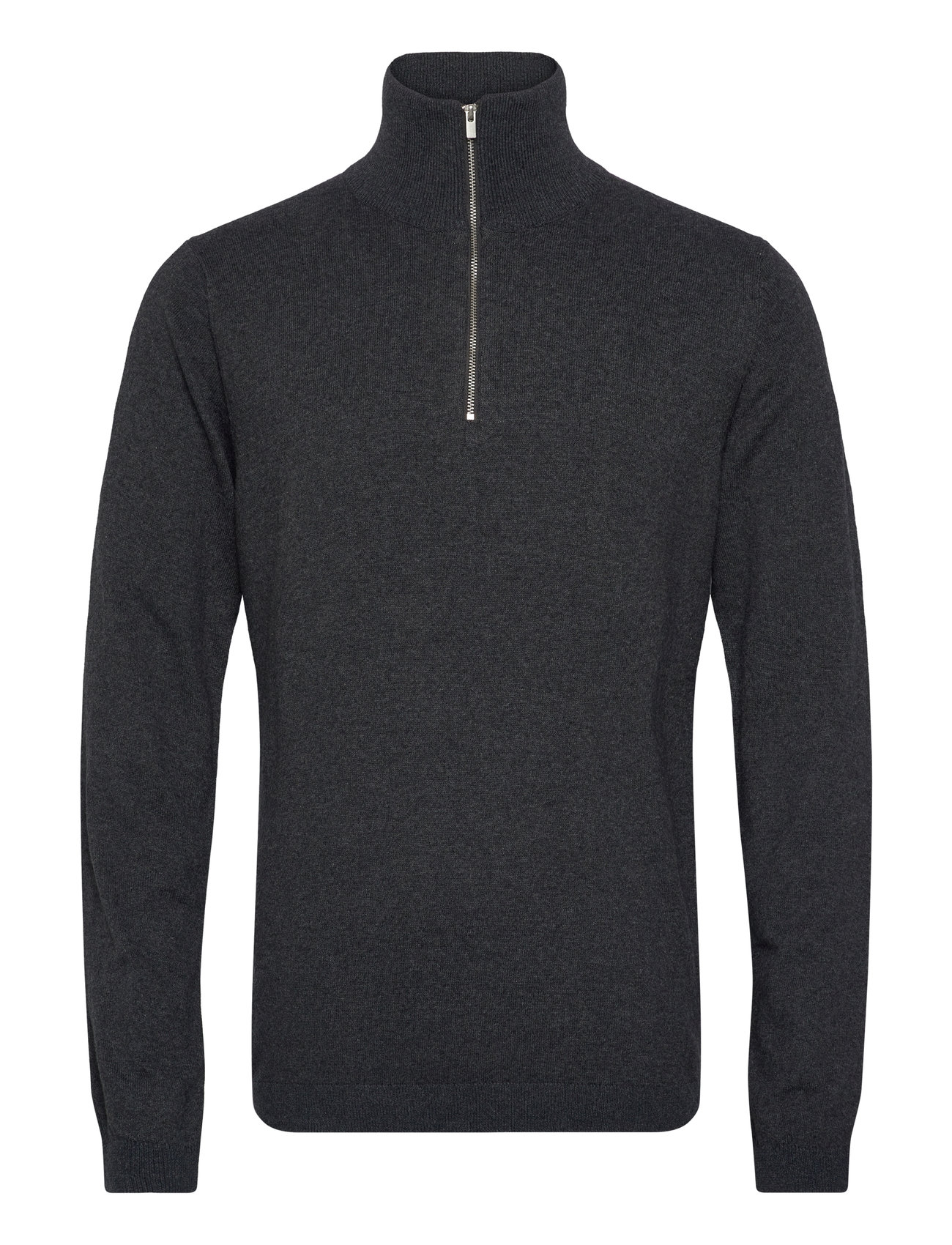 Lindbergh 100% Recycle Knit Half Zip Grå