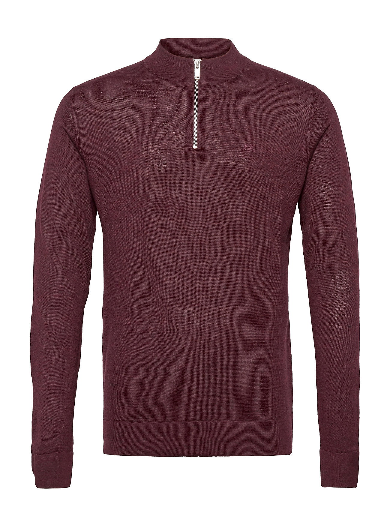 Lindbergh Half Zip Merino Mock Neck Pulls demizip