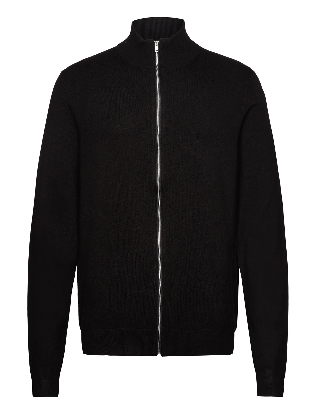LINDBERGH Melange Zip Cardigan Knit Schwarz - L - Herren