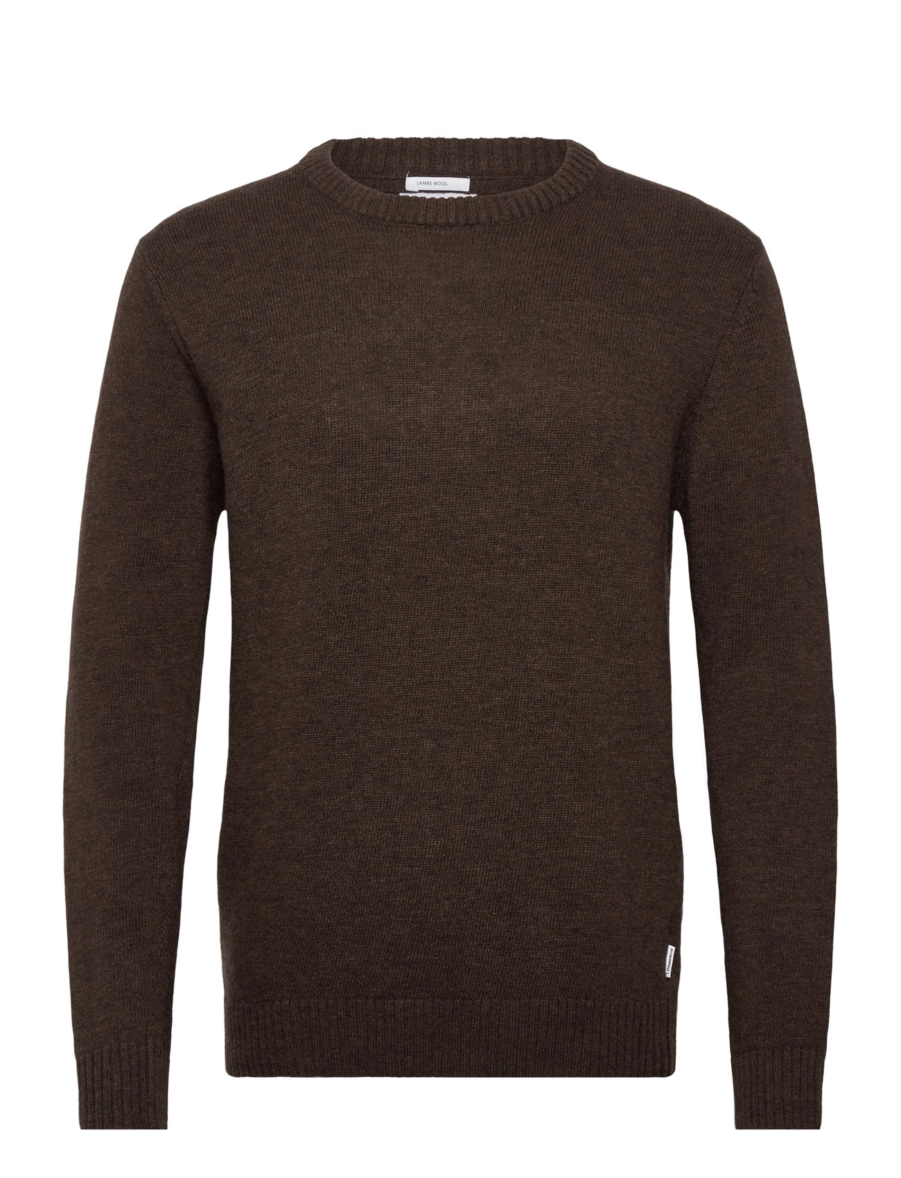 LINDBERGH Lammwolle O-Neck Knit Braun - S - Herren