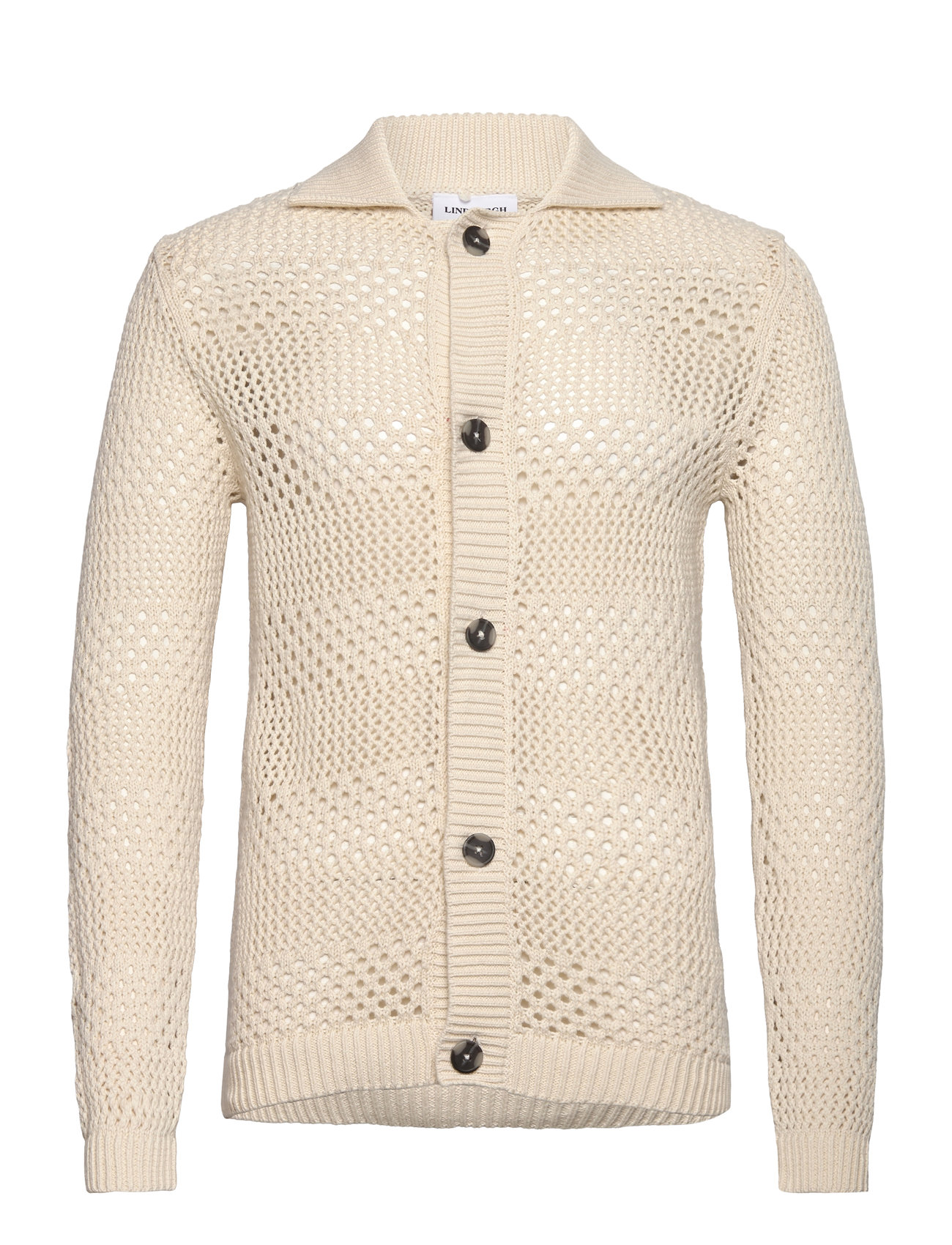 LINDBERGH Crochet Cardigan Cream - XL - Herren
