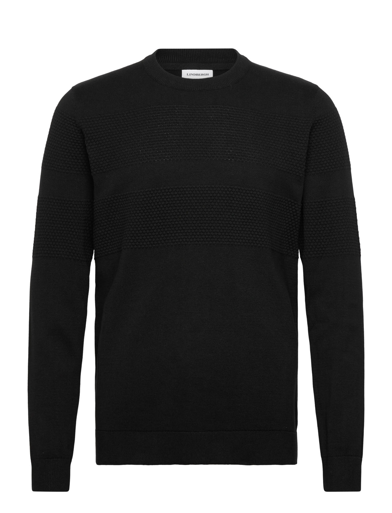LINDBERGH Purl Knit O-Neck Jumper Schwarz - XXXL - Herren