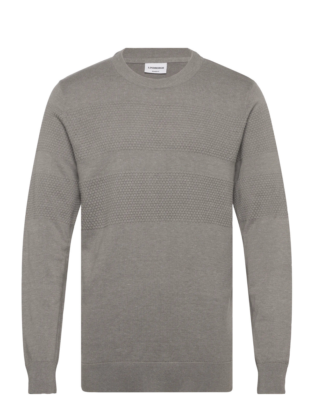 LINDBERGH Purl Knit O-Neck Jumper Grau - M - Herren