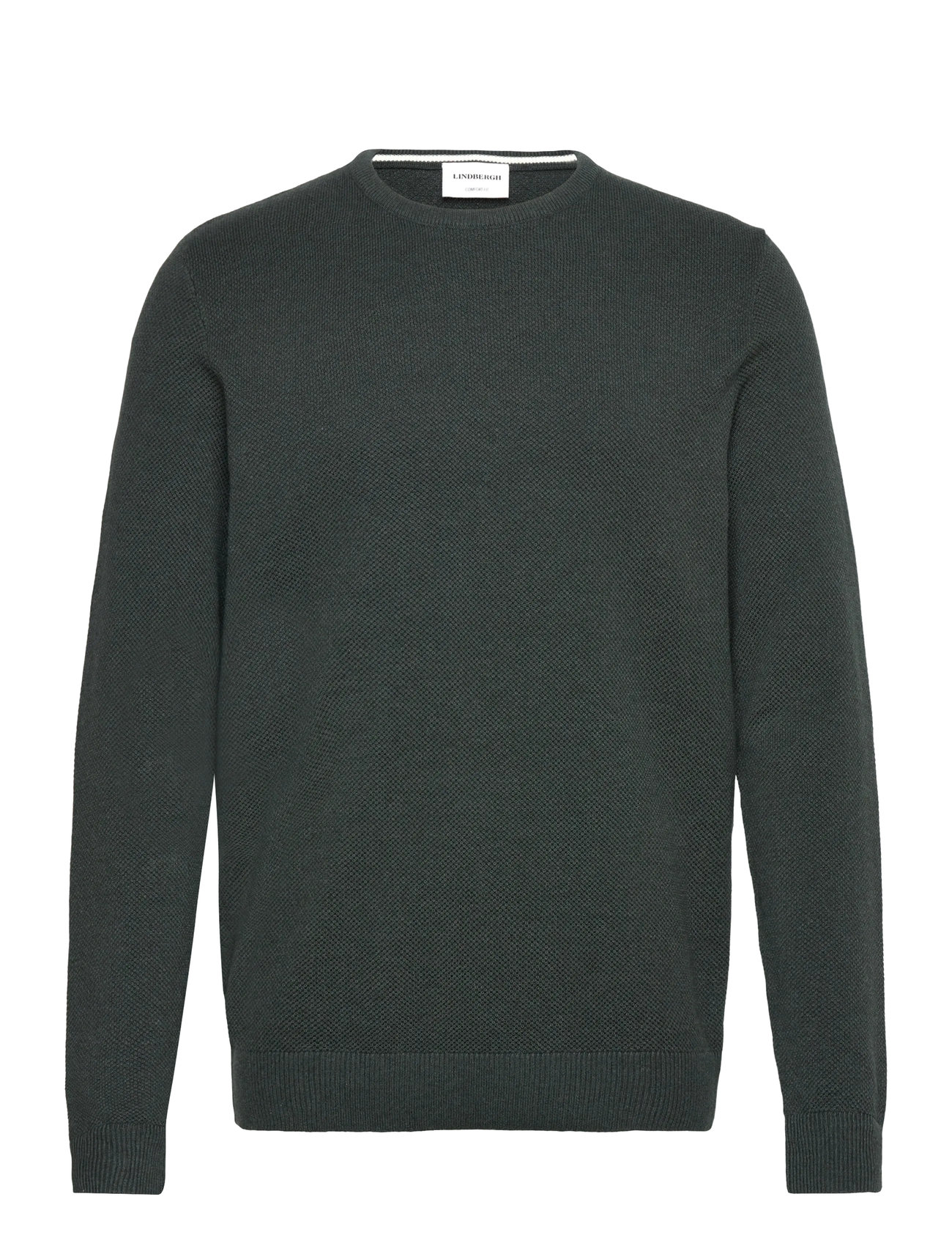 LINDBERGH Structure O-Neck Knit Grün - S - Herren