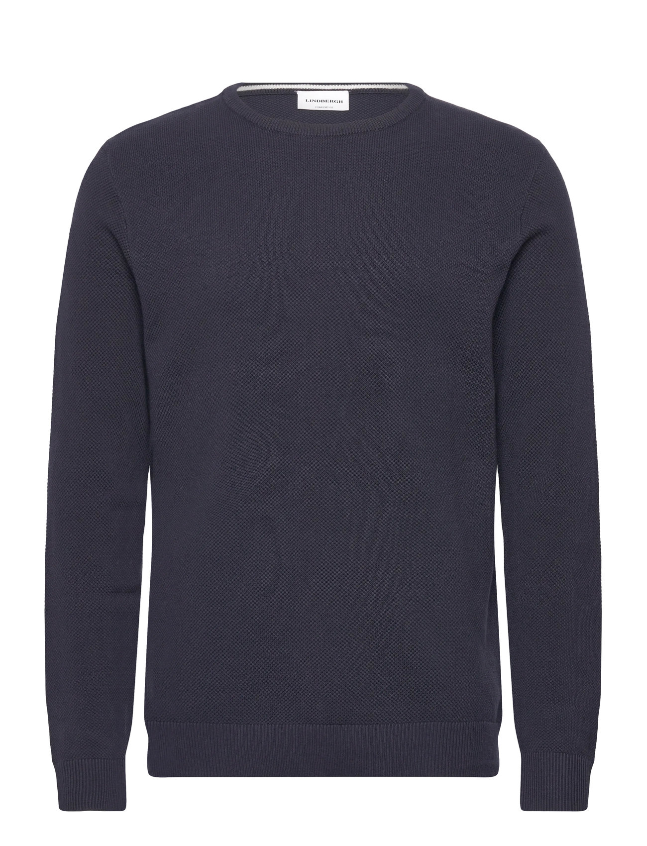 LINDBERGH Structure O-Neck Knit Navy - XL - Herren