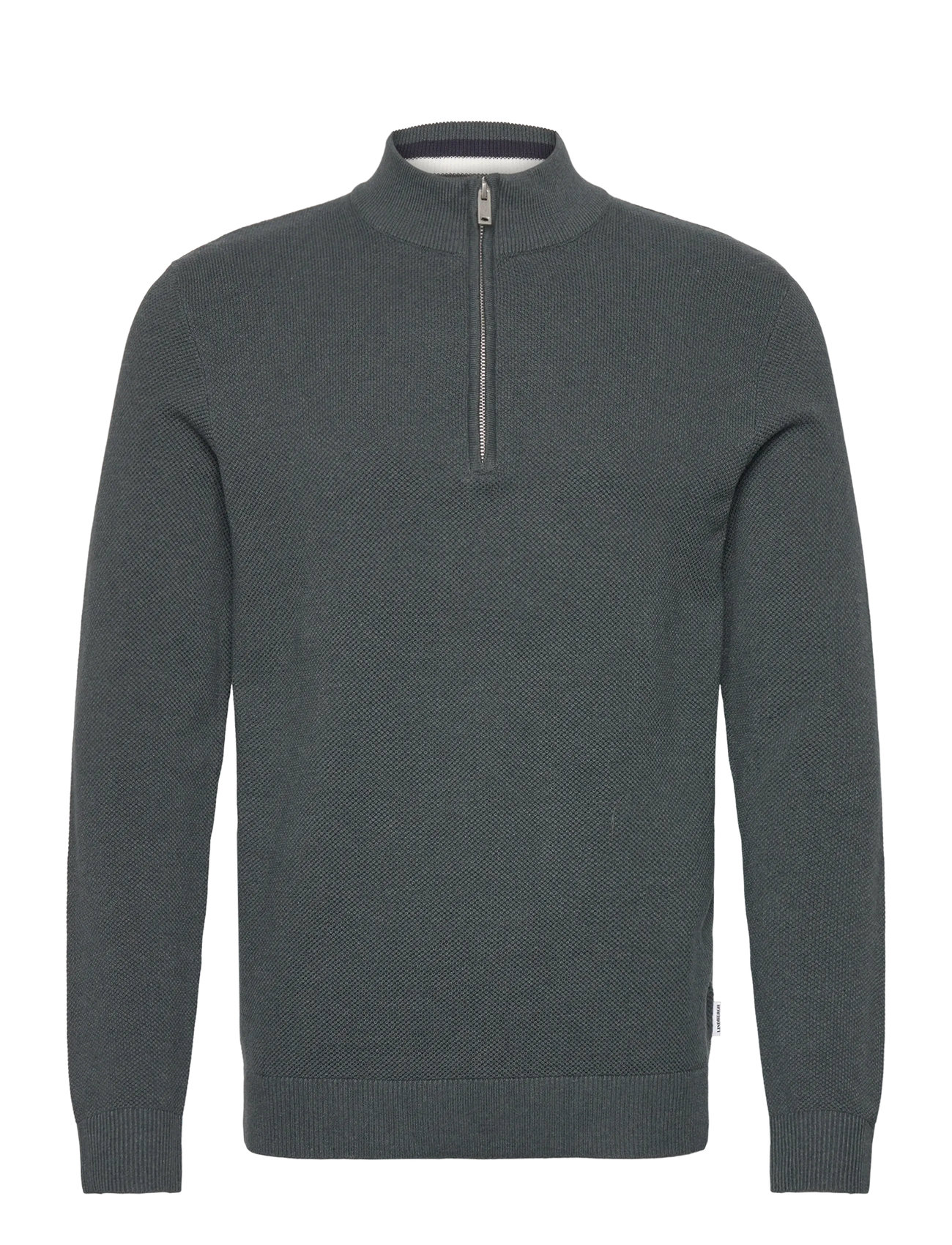 LINDBERGH Structure Zip Neck Knit Grau - XL - Herren