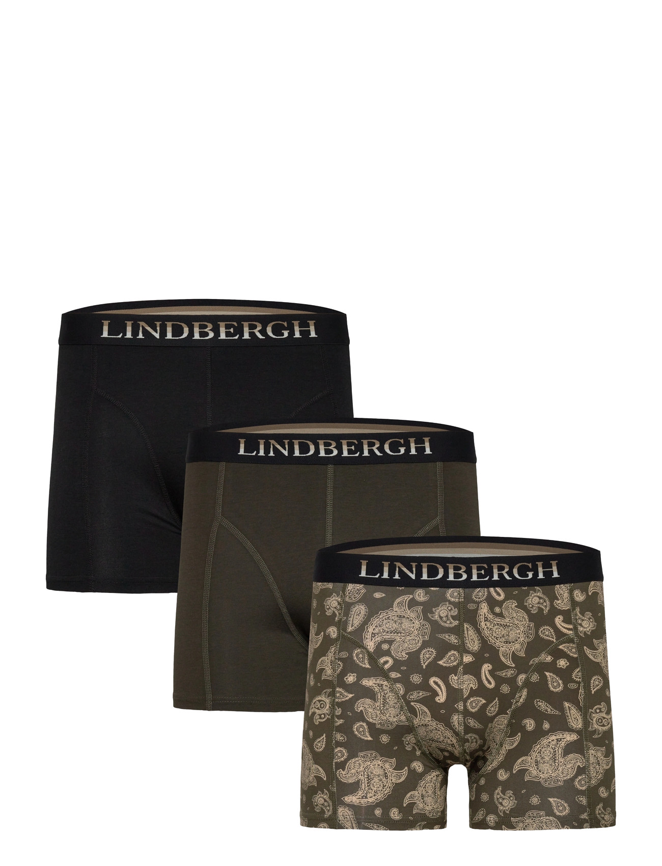 Lindbergh Bamboo Boxers 3-Packs, S, Black, Undertøj > Boxershorts, Herre