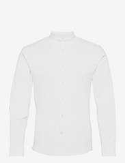 Lindbergh - Oxford manderin superflex L/S - basic overhemden - white - 0
