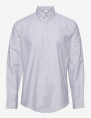 Lindbergh - Oxford superflex shirt L/S - basic overhemden - black - 1