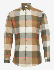 Lindbergh - Large check L/S shirt - geruite overhemden - army - 1