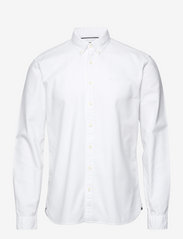 Lindbergh - Solid oxford shirt L/S - basic overhemden - white - 1