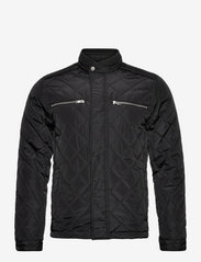 Recycled quilted jacket - BLACK