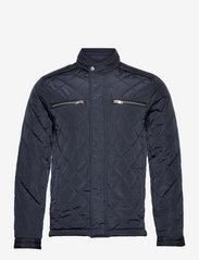 Recycled quilted jacket - NAVY
