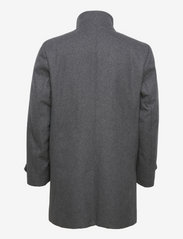 Lindbergh - Recycled wool funnel neck coat - winterjassen - grey mel - 1
