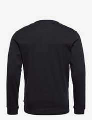 Lindbergh - Solid granddad L/S - basic t-shirts - black - 1