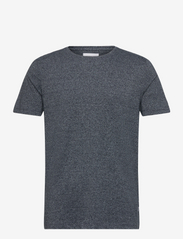 Mouliné o-neck tee S/S - BRIGHT NAVY MIX