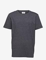 Mouliné o-neck tee S/S - TRUE NAVY MIX