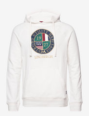 Lindbergh - Embroidery hoodie sweat - hoodies - off white - 0