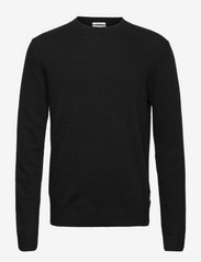 Lambswool o-neck knit - BLACK