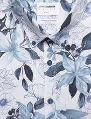 Lindbergh - AOP flower superflex shirt L/S - casual overhemden - white - 3