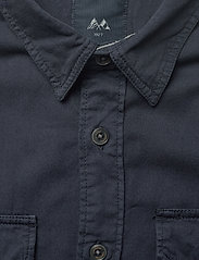 Lindbergh - Utility garment dyed L/S shirt - basic overhemden - dark blue - 4