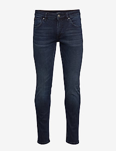Sustainable wash jeans - tapered jeans - dark rinse