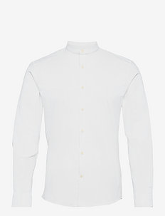 Oxford manderin superflex L/S - basic skjortor - white