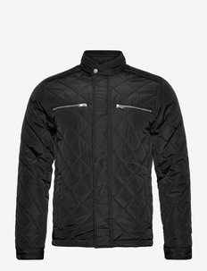 Recycled quilted jacket - vårjakker - black