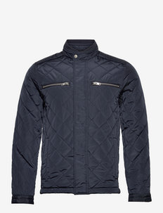Recycled quilted jacket - spring jackets - navy