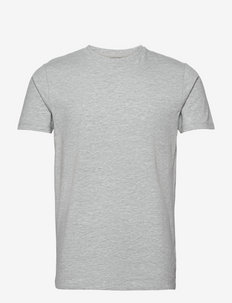 Mens stretch crew neck tee S/S - basic t-shirts - grey mel
