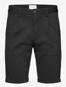 Pleated shorts - chino shorts - black
