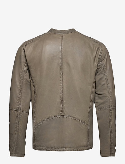 Lindbergh Leather Jacket (Lt Grey), (12 