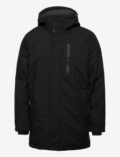 Hooded parka jacket - ziemas jakas - black