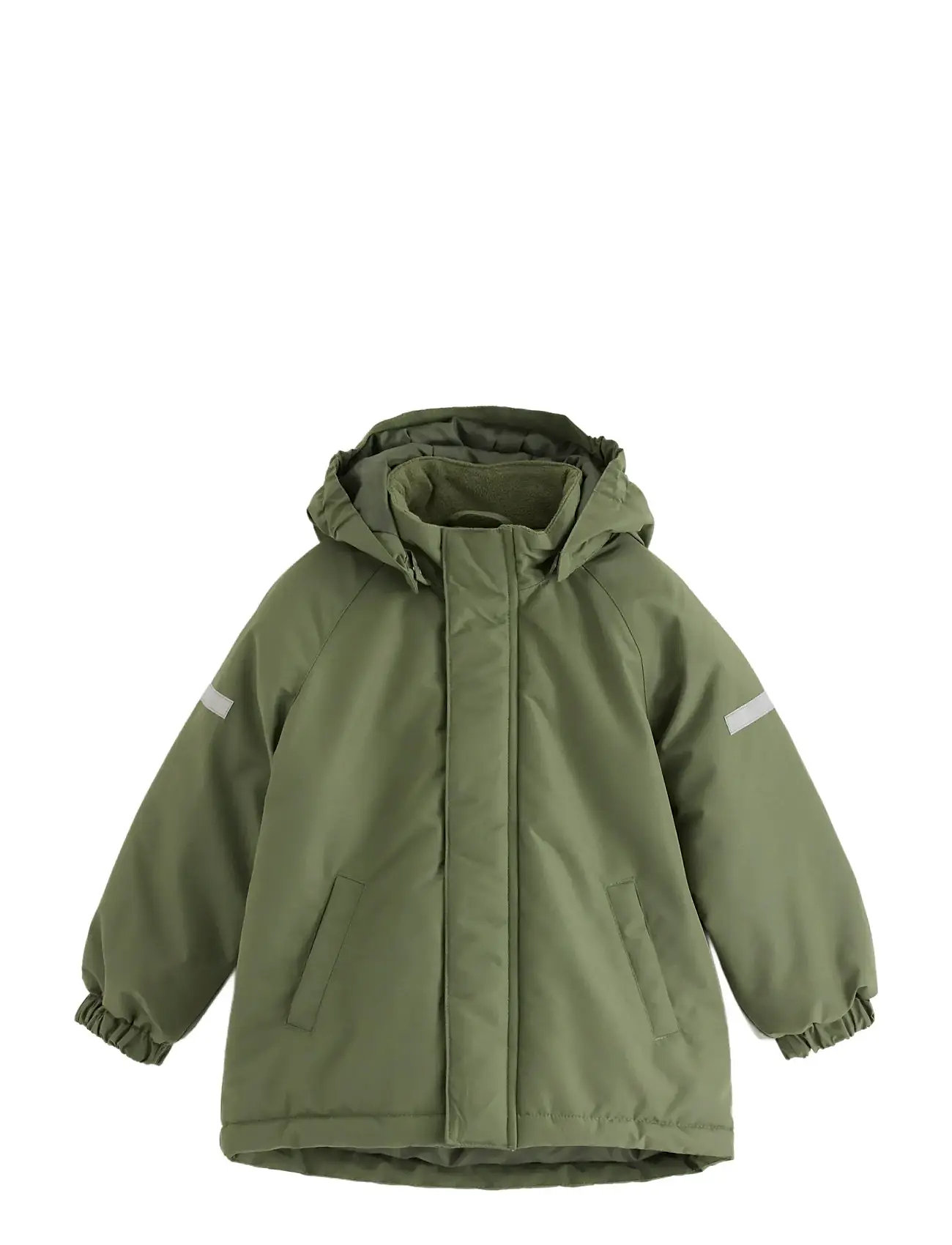 LINDEX Water Repellent Gefüttert Jacke Grün - 110 - Kinder
