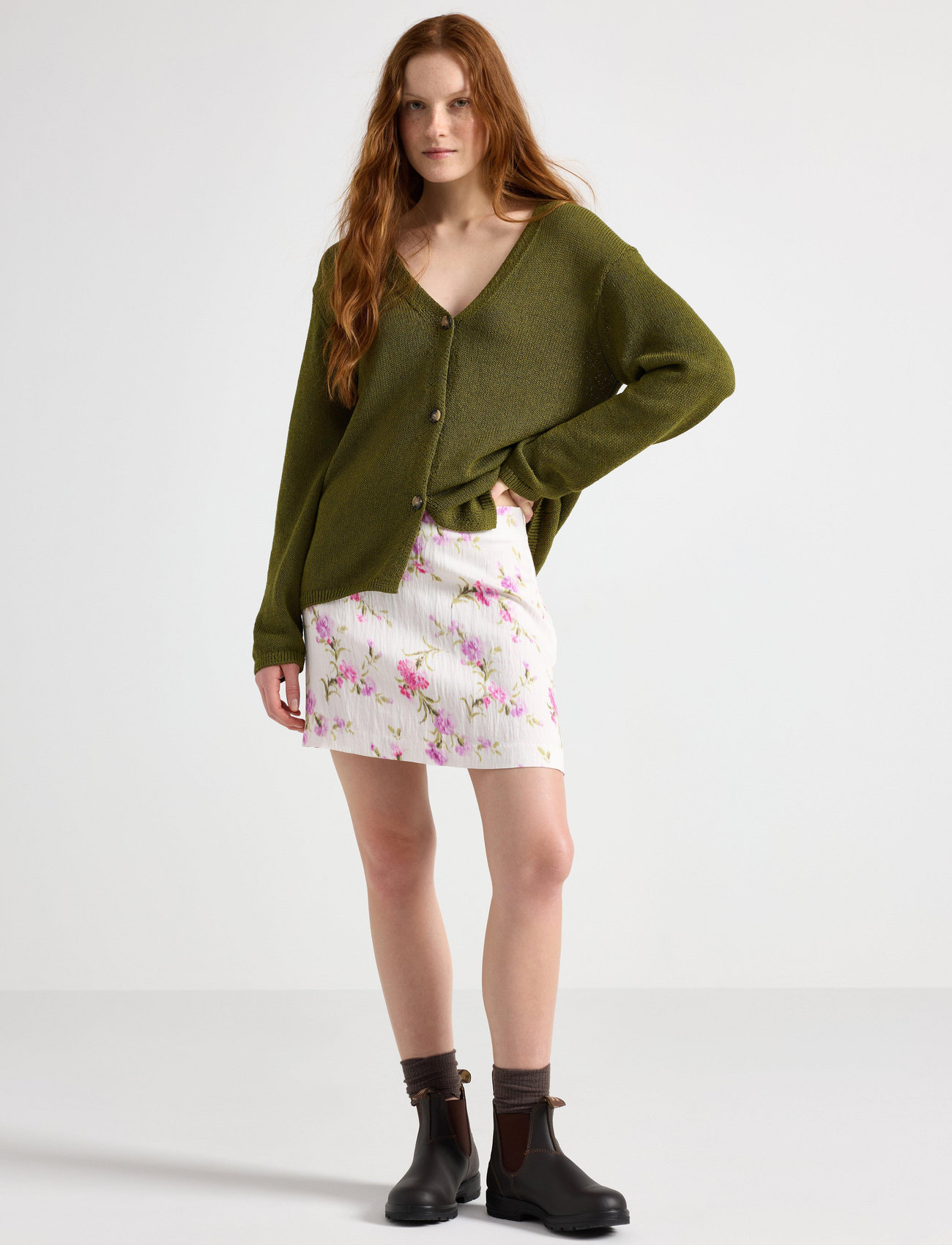Lindex Skirt Elsa, 42, Cream, Nederdele > Korte Nederdele, Dame