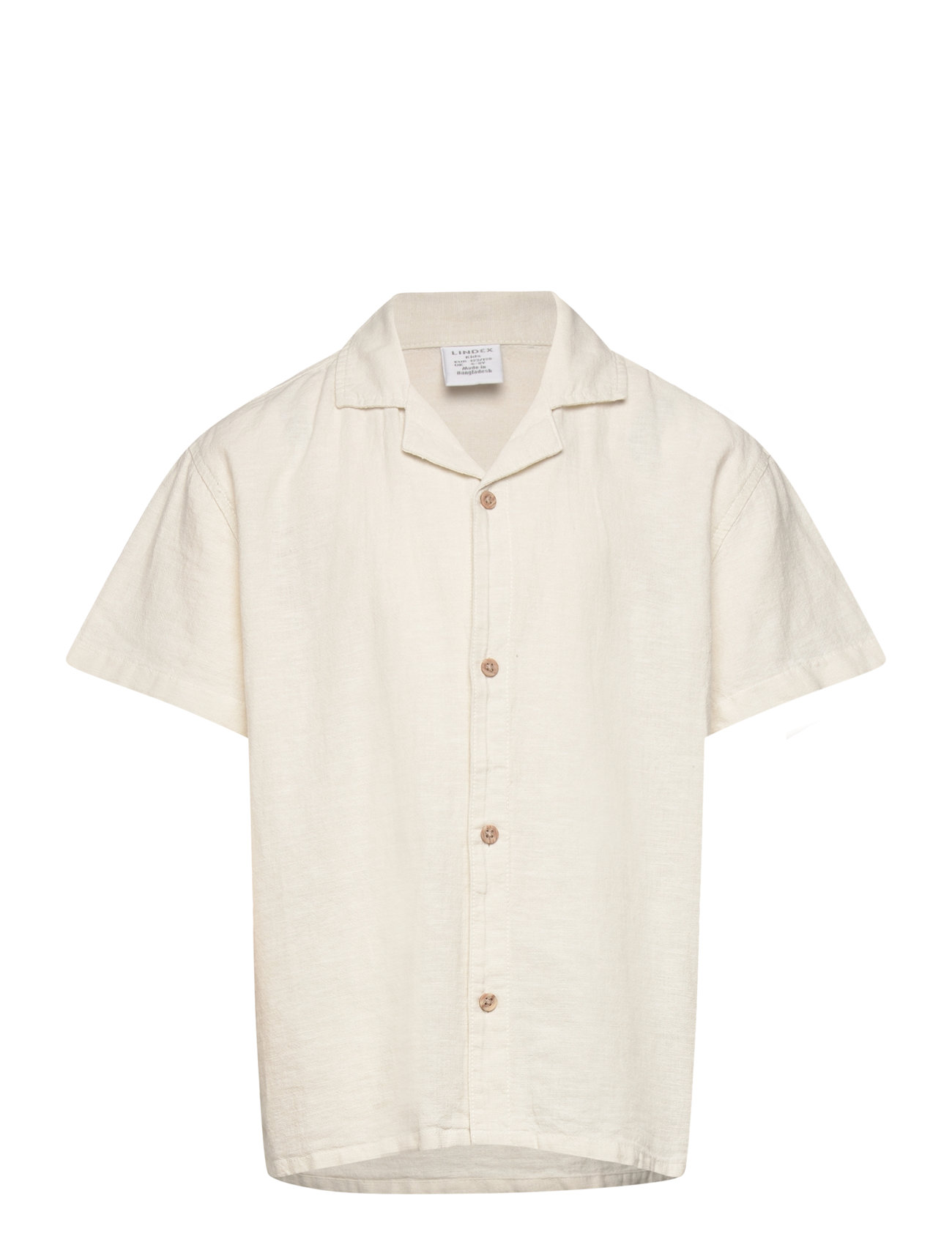 Shirt Ss Linen White Lindex