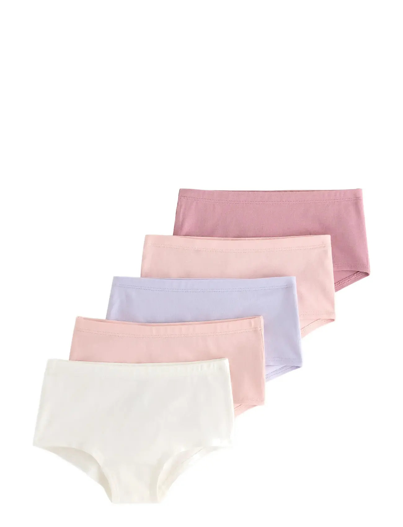 LINDEX Hipster 5 Pack Solids Pink - 110/116 - Kinder