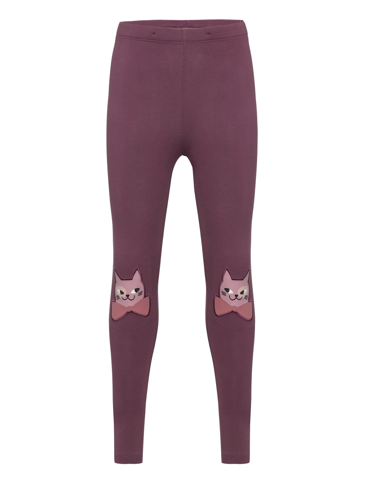 LINDEX Leggings Kneepatch Cat Burgundy - 92 - Kinder