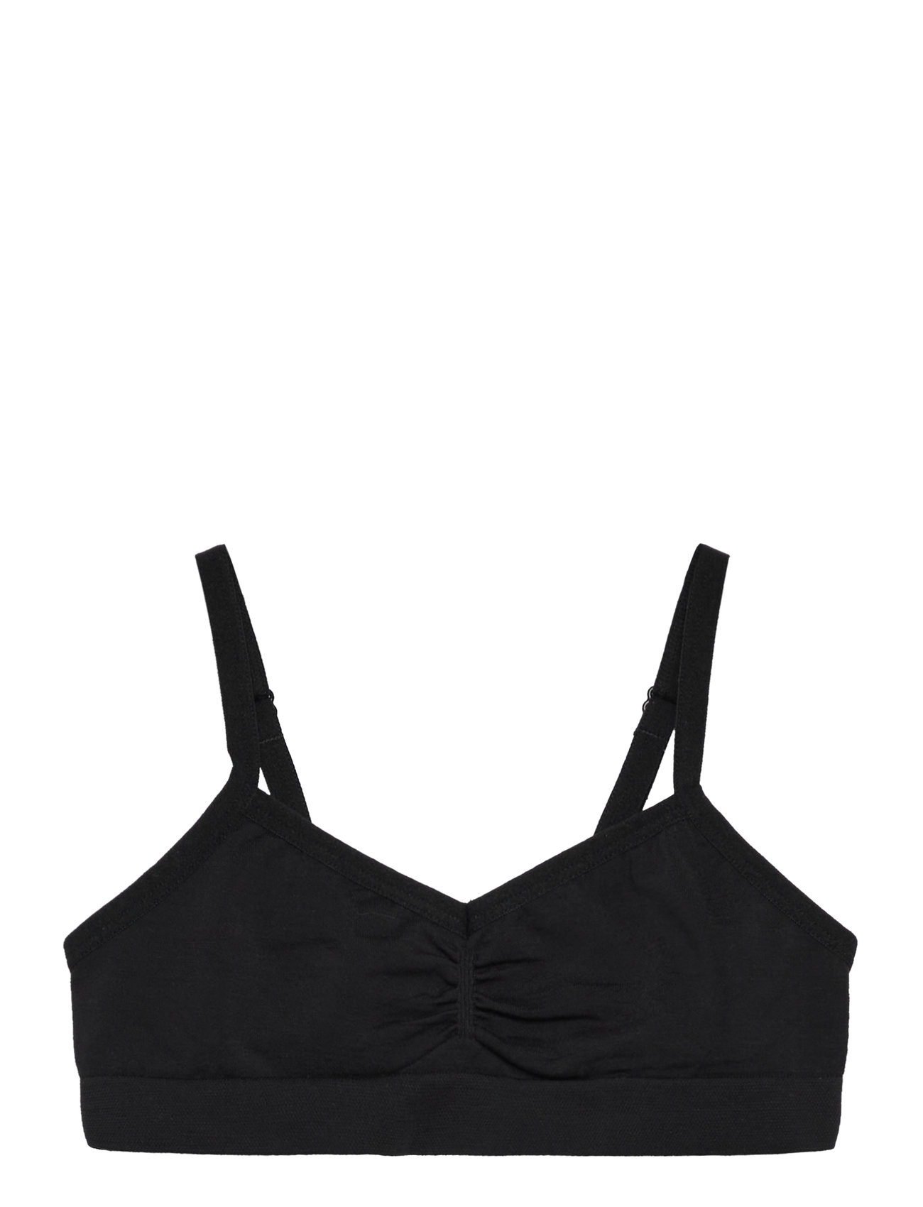 Lindex Seamless Short Top, 128, Black, Undertøj > Toppe, Børn