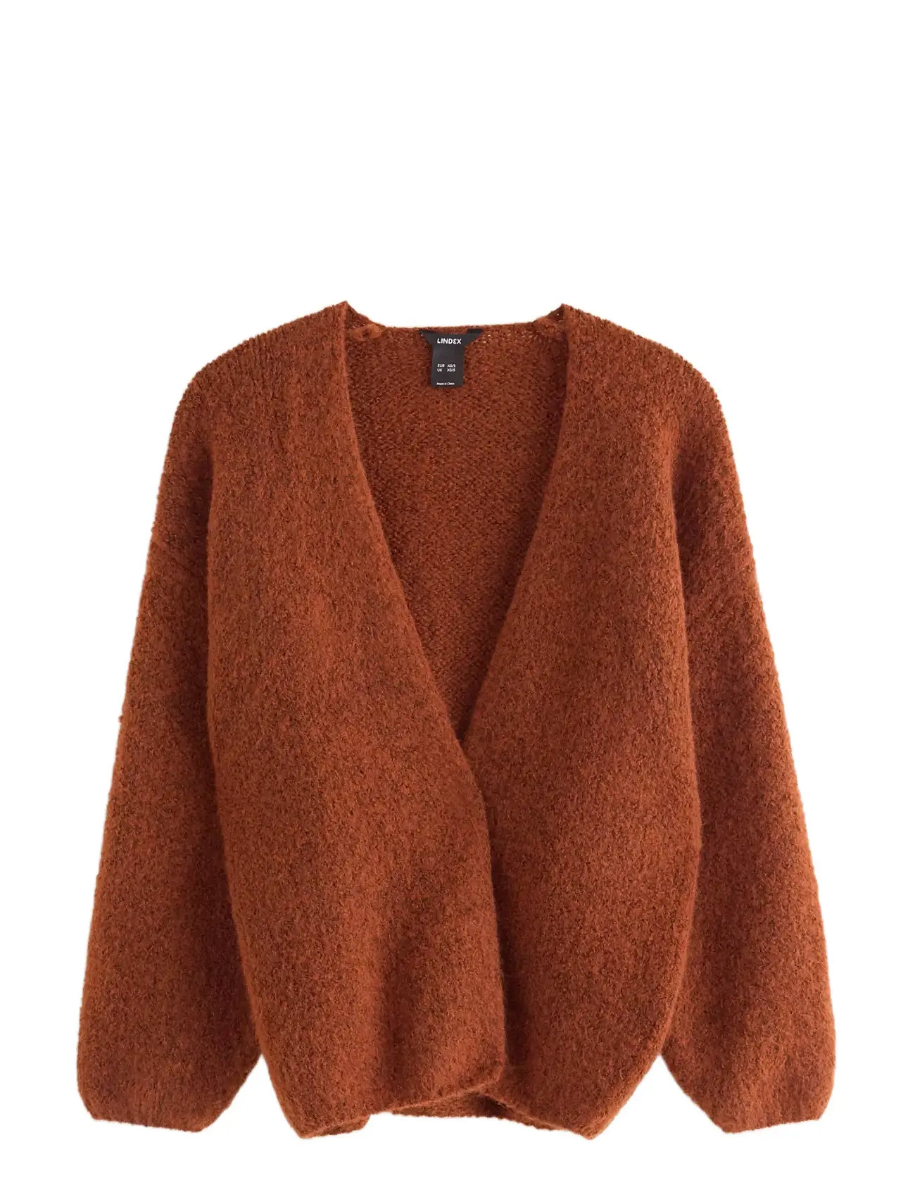 LINDEX Stickad Cardigan Orange - XS/S - Damen