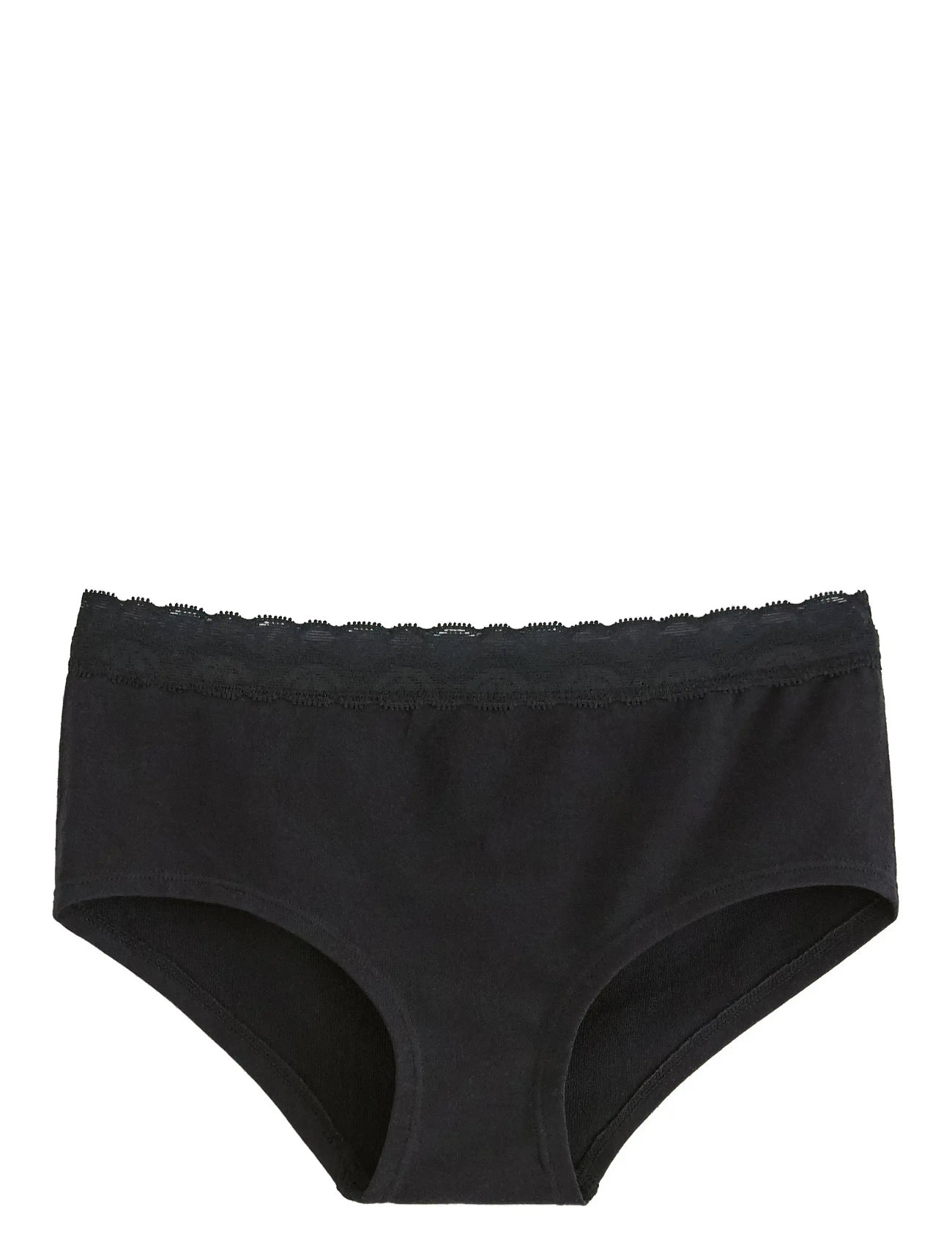 Lindex Seamless Hipster Briefs, 134/140, Black, Undertøj > Trusser, Børn